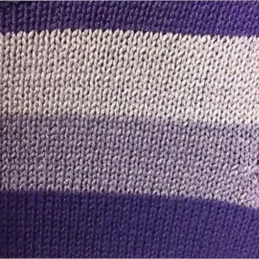 Heart n Crush Girls Knit Dress Striped Purple Lavender Scarf Size Small New - Picture 3 of 5
